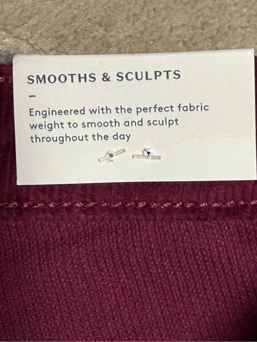 Universal Thread High Rise Bootcut Corduroy Pants Burgundy 00/24R NWT - Picture 8 of 11